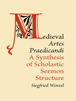 cover image of Medieval 'Artes Praedicandi'